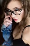 Девушка в очках для зрения секс